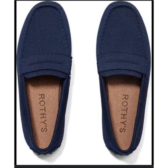 New Rothy's Mens Driving Loafer Shoe12.5 Navy BlueShoes